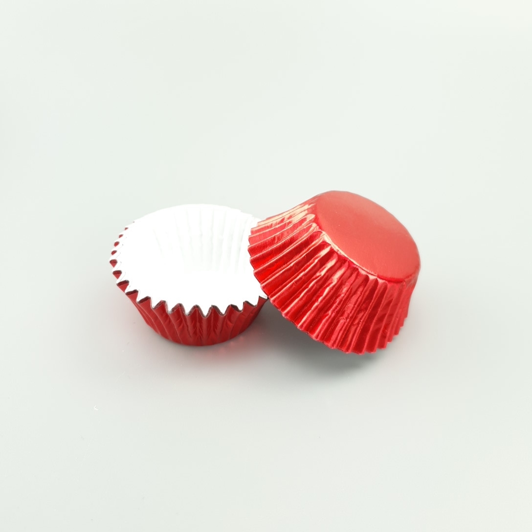 Baking Cups RED MINI FOIL 35mm (50pc)