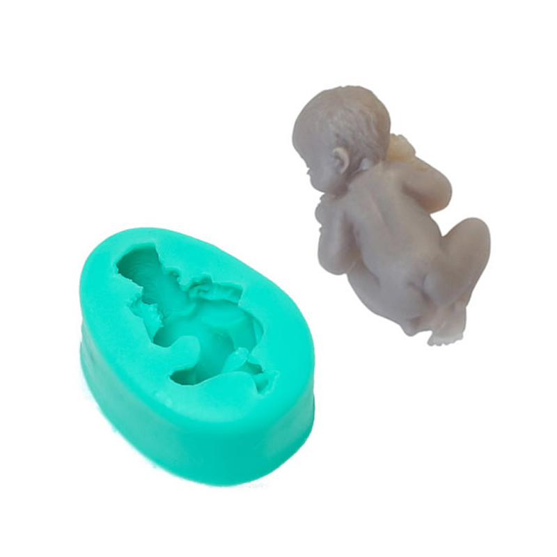 Small Sleeping Baby Silicone Mold