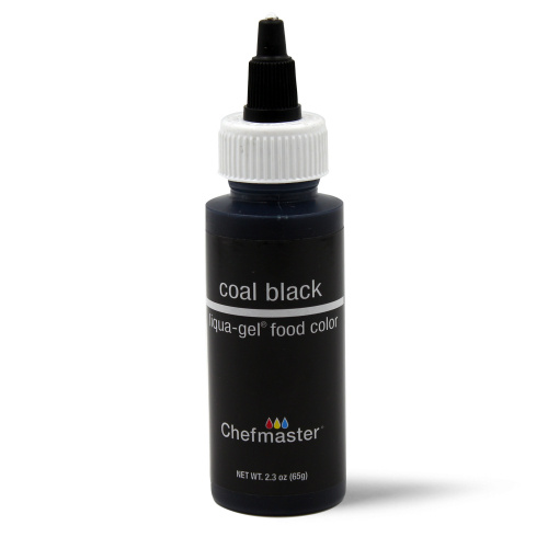 COAL BLACK Chefmaster Gel Colour 2.3oz