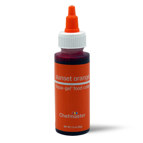SUNSET ORANGE Chefmaster Gel Colour 2.3oz