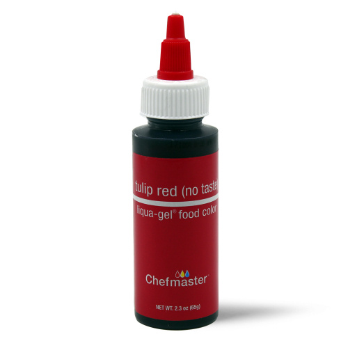 TULIP RED (No Taste) Chefmaster Gel Colour 2.3oz