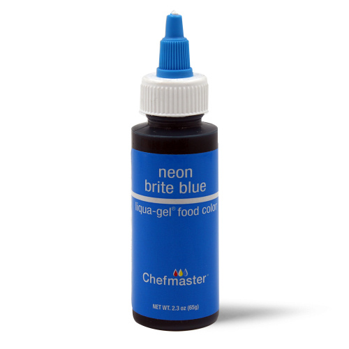 NEON BRITE BLUE Chefmaster Gel Colour 2.3oz