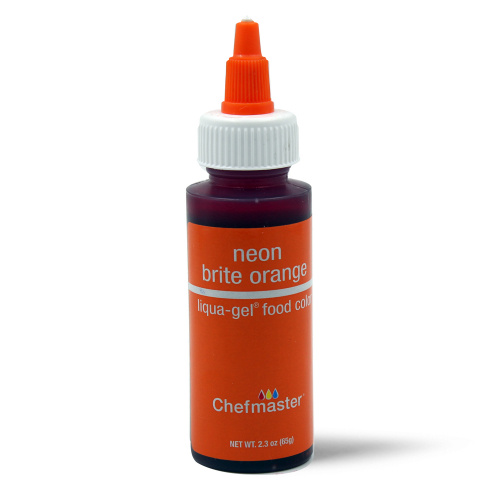 NEON BRITE ORANGE Chefmaster Gel Colour 2.3oz