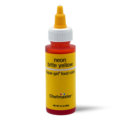 NEON BRITE YELLOW Chefmaster Gel Colour 2.3oz