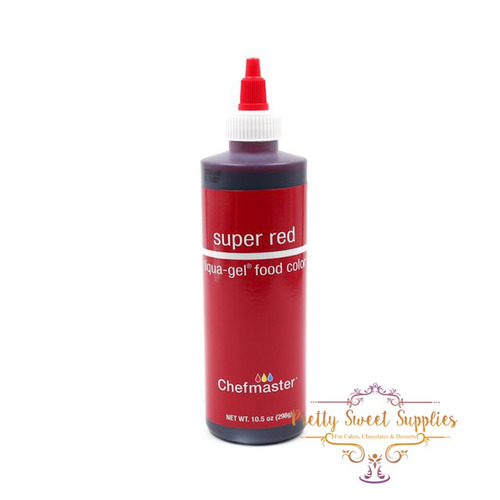 SUPER RED Chefmaster Liqua-Gel Food Colour - 10.5 Oz/298 Grams