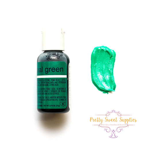 TEAL GREEN Chefmaster Gel Colour - 0.7oz