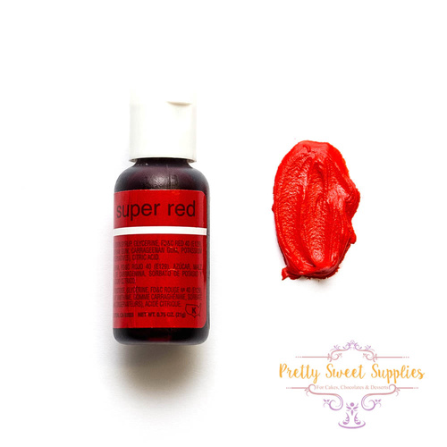 SUPER RED Chefmaster Gel Colour - 0.7oz