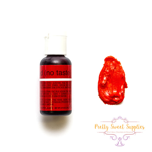 TULIP RED (No Taste) Chefmaster Gel Colour - 0.7oz