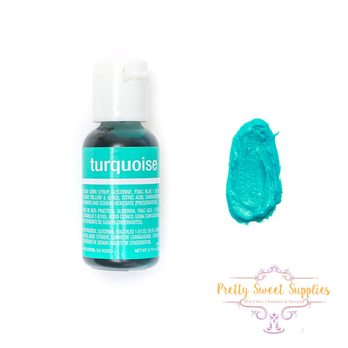 TURQUOISE Chefmaster Gel Colour - 0.7oz