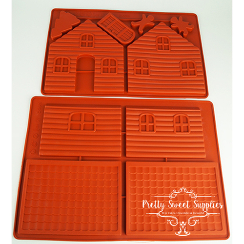 Build a 3D GINGERBREAD HOUSE Silicone Chocolate Mould