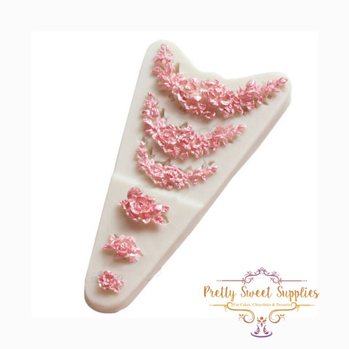 ASSORTED ROSE GARLANDS Silicone Mould
