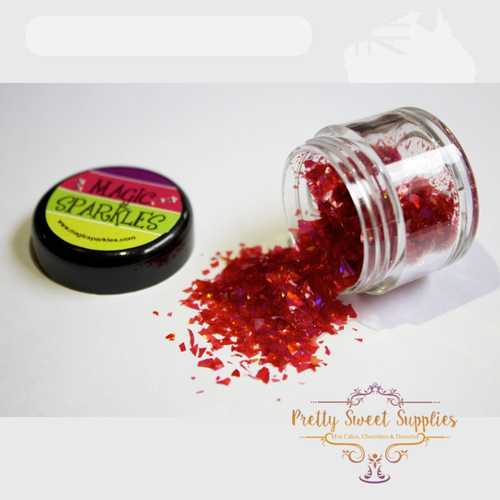 GARNET RED Edible Glitter - 2g