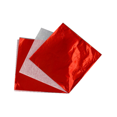 RED Foil Chocolate Wrap - 4inch x 4inch