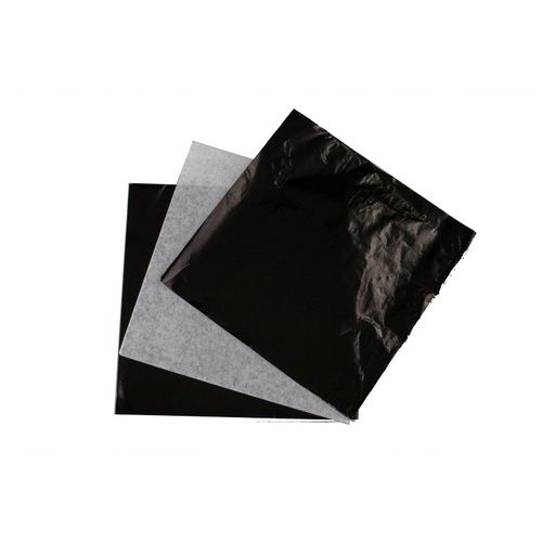 BLACK Foil Chocolate Wrap - 4inch x 4inch
