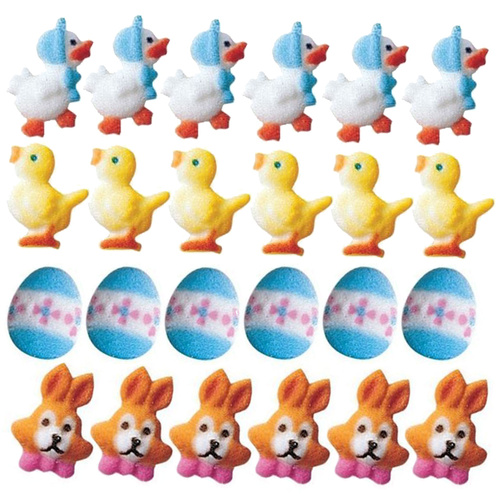 EASTER Assorted Chick/Egg/Bunny/Duck - Pack of 24