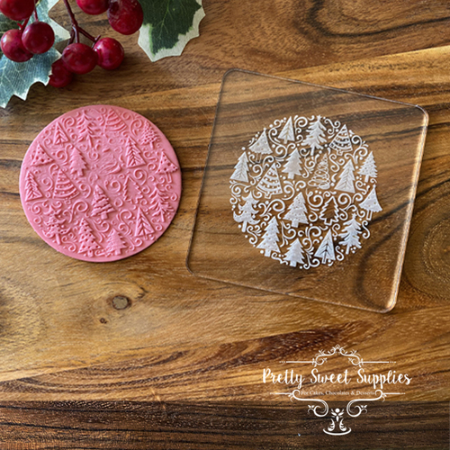 CHRISTMAS TREES PATTERN Debosser