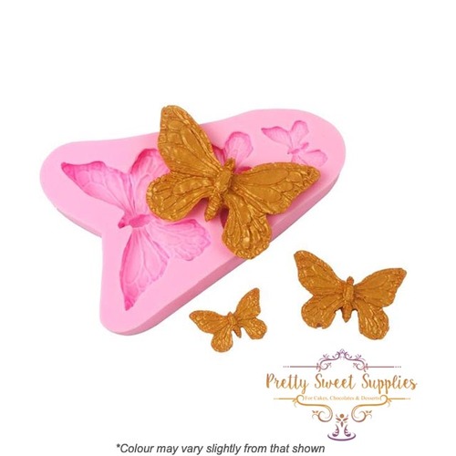 ASSORTED BUTTERFLIES Silicone Mould - 3 pack