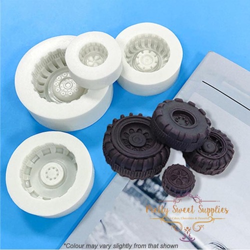 ASSORTED TYRES Silicone Mould - 4 pack