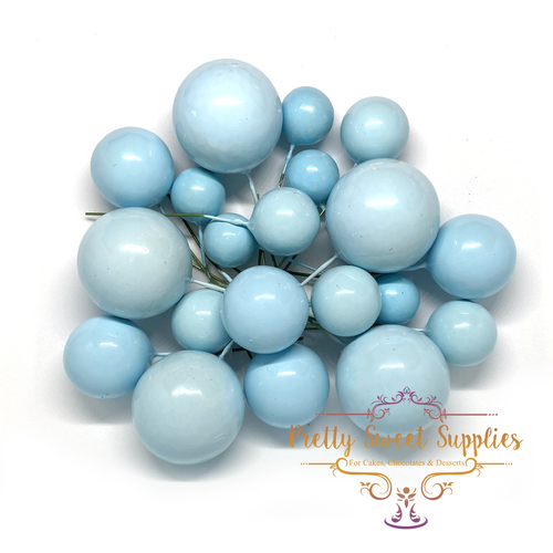 Decorative Cake Balls BLUE - 20 pack