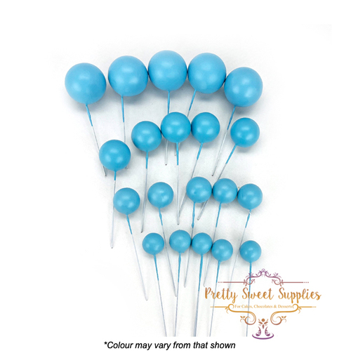 Decorative Cake Balls SKY BLUE - 20 pack
