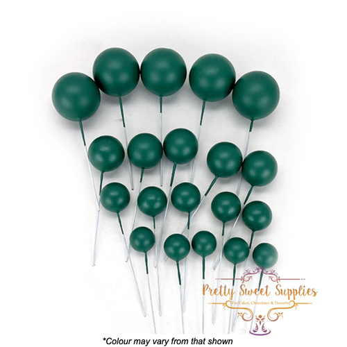Decorative Cake Balls FOREST GREEN - 20 pack