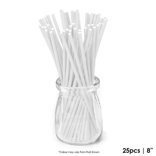 8" Cake Pop Lollipop Sticks - Pack of 25