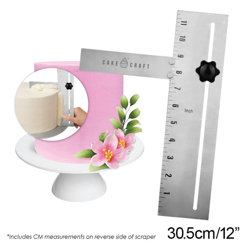 STAINLESS STEEL ADJUSTABLE SCRAPER 12"