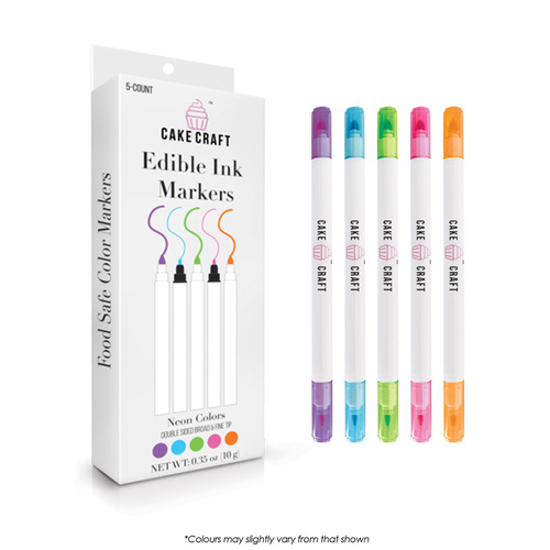 NEON Edible Ink Markers (5 colours)