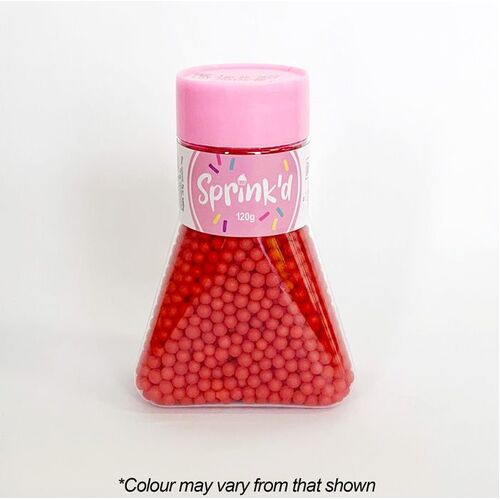 SUGAR BALLS RED Sprinkles 4mm - 120g
