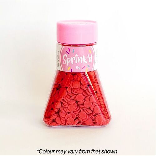 SEQUINS RED Sprinkles 7mm - 90g