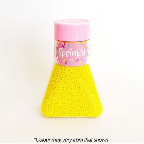 SUGAR BALLS YELLOW Sprinkles 2mm - 130g