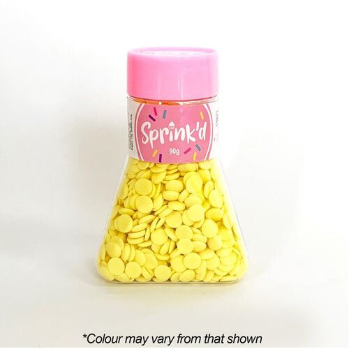 SEQUINS YELLOW Sprinkles 7mm - 90g