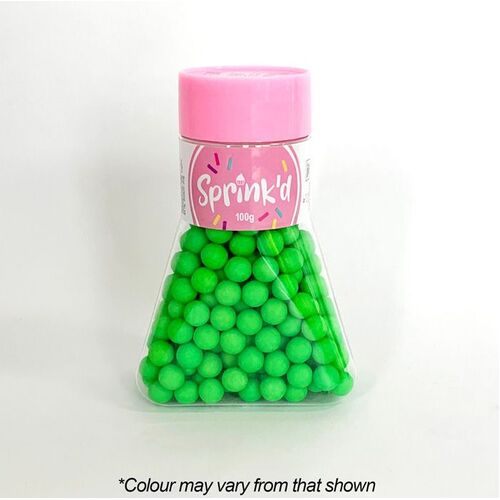 SUGAR BALLS GREEN Sprinkles 8mm - 100g