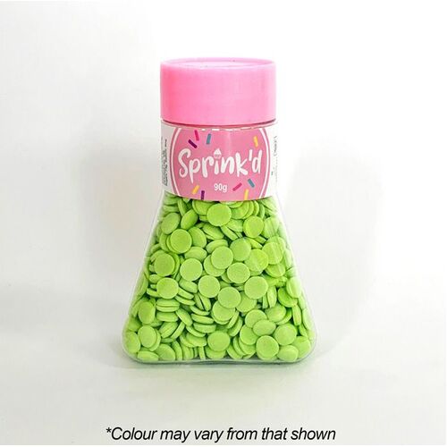 SEQUINS GREEN Sprinkles 7mm - 90g