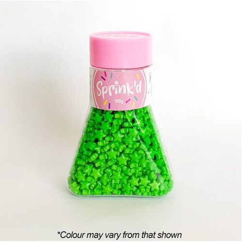 STARS GREEN Sprinkles 7mm - 100g