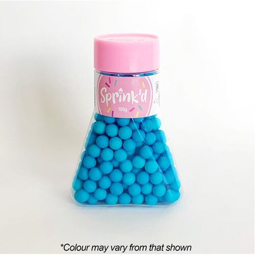SUGAR BALLS BRIGHT BLUE Sprinkles 8mm - 100g