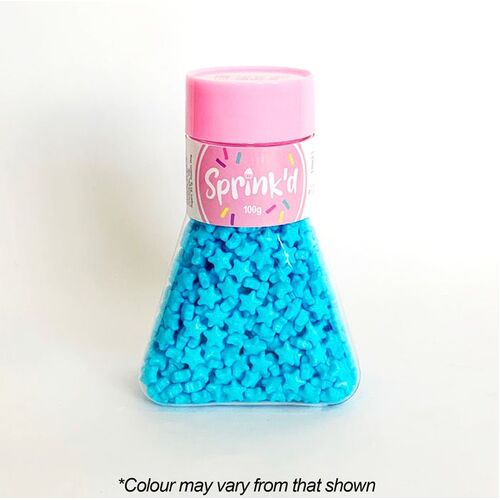 STARS BRIGHT BLUE Sprinkles 7mm - 100g