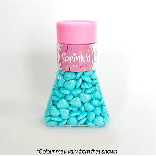 HEARTS PASTEL BLUE Sprinkles 12mm - 110g