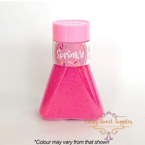 SANDING SUGAR BRIGHT PINK Sprinkles - 120G