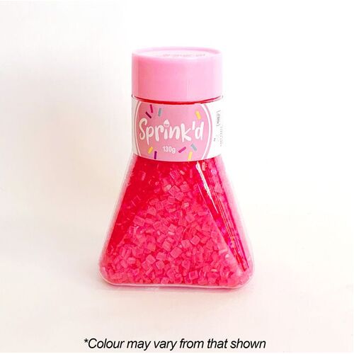 SUGAR ROCKS BRIGHT PINK Sprinkles - 130g
