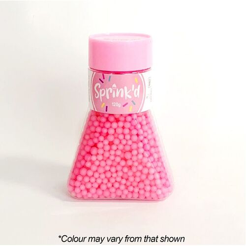 SUGAR BALLS PASTEL PINK Sprinkles 4mm - 120g