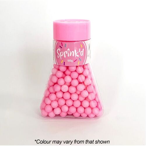 SUGAR BALLS PASTEL PINK Sprinkles 8mm - 100g