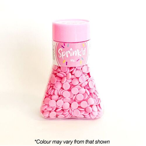 SEQUINS PASTEL PINK Sprinkles 7mm - 90g