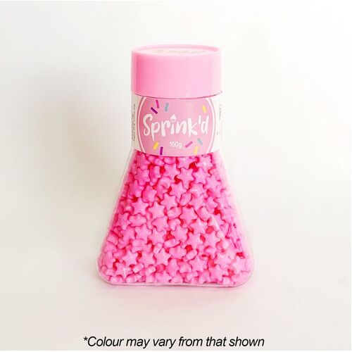 STARS PASTEL PINK Sprinkles 7mm - 100g