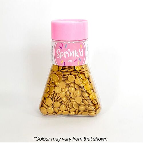 SEQUINS GOLD Sprinkles 7mm - 90g