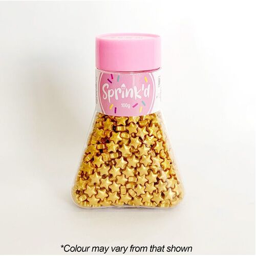 STARS GOLD Sprinkles 7mm - 100g