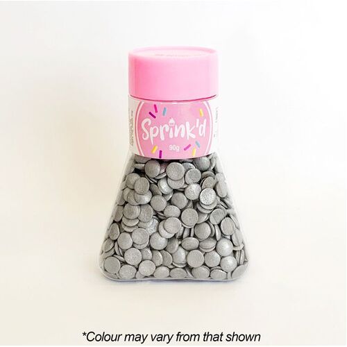 SEQUINS SILVER Sprinkles 7mm - 90g