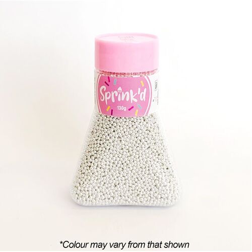 SUGAR BALLS SILVER Sprinkles 2mm - 110g