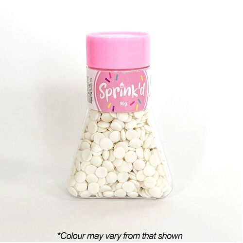 SEQUINS WHITE Sprinkles 7mm - 90g