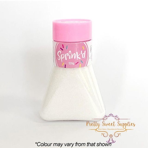 SANDING SUGAR | WHITE Sprinkles - 120G